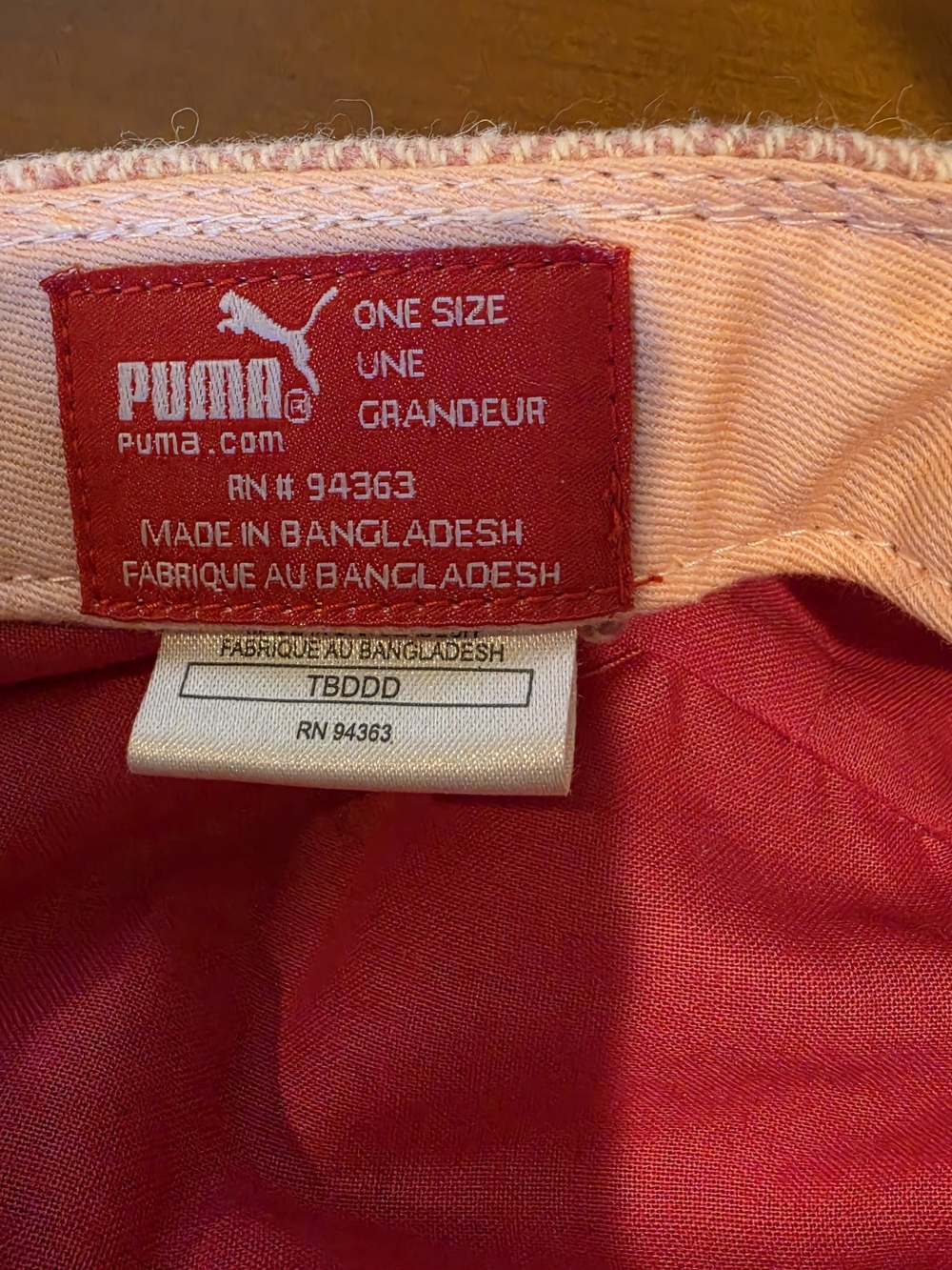 PUMA Pink Herringbone Newsboy Cap - Picture 5 of 6